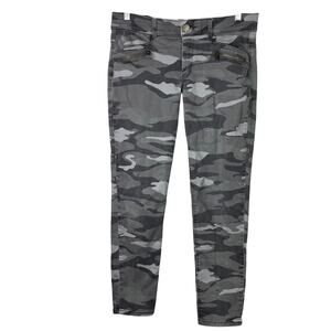 Democracy Womens Ab Technology Freedom Ankle Length Camo Skinny Pants Size 10